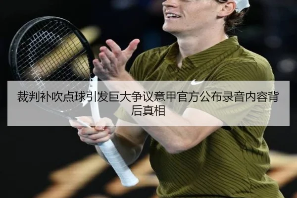裁判补吹点球引发巨大争议意甲官方公布录音内容背后真相